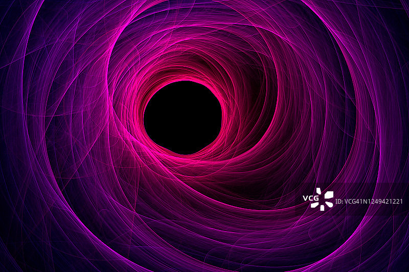 光线漩涡 - 抽象分形艺术图片素材