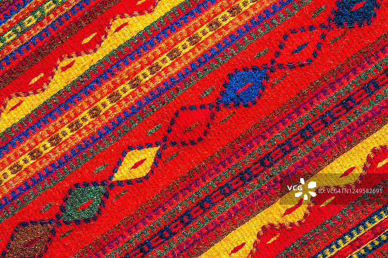 瓦哈卡·德·华雷斯的羊毛地毯图片素材