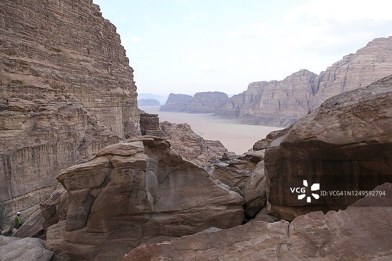 约旦瓦迪拉姆沙漠图片素材