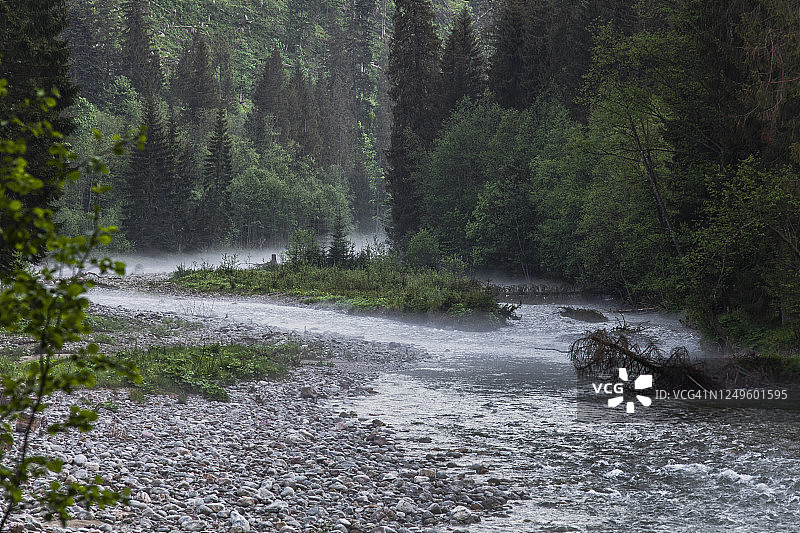 塔特拉山脉的雷比溪图片素材