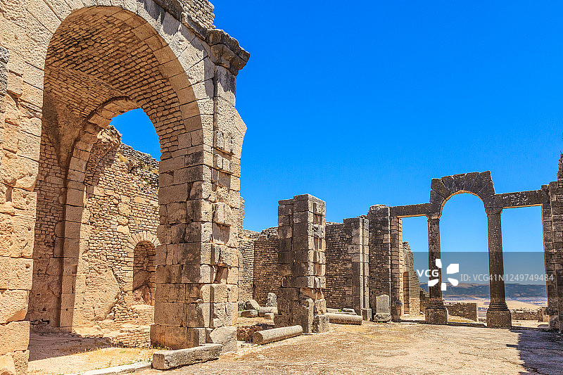 杜加的利西尼安浴场，联合国教科文组织世界遗产图片素材