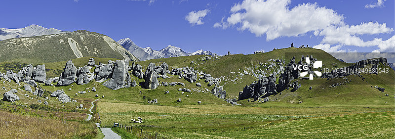新西兰南岛的城堡山保护区图片素材