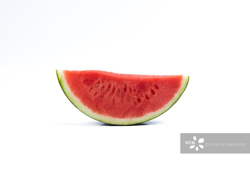 白色背景上的西瓜片图片素材