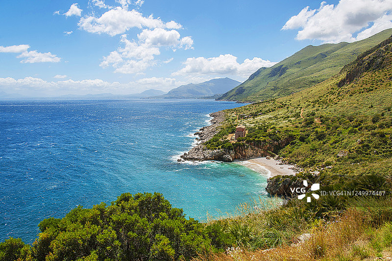 津加罗自然保护区，乌佐小金枪鱼渔场，西西里岛，意大利图片素材