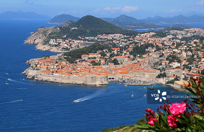 克罗地亚杜布罗夫尼克老城风光：联合国教科文组织世界遗产图片素材