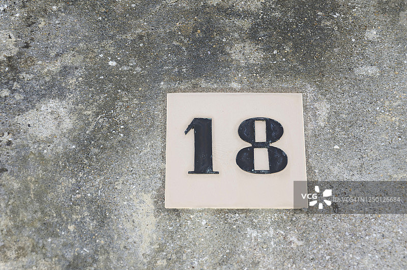 街道号码图片素材