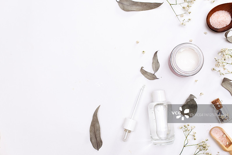 茶橄榄油浴盐自制SPA化妆品图片素材