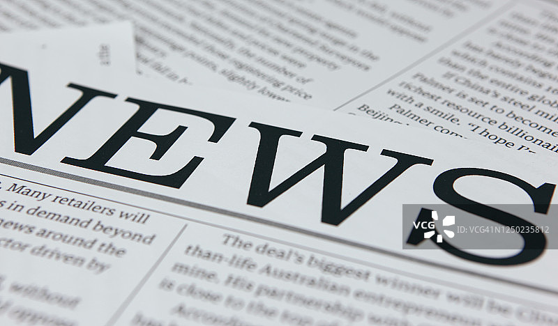 报纸头条概念图片素材