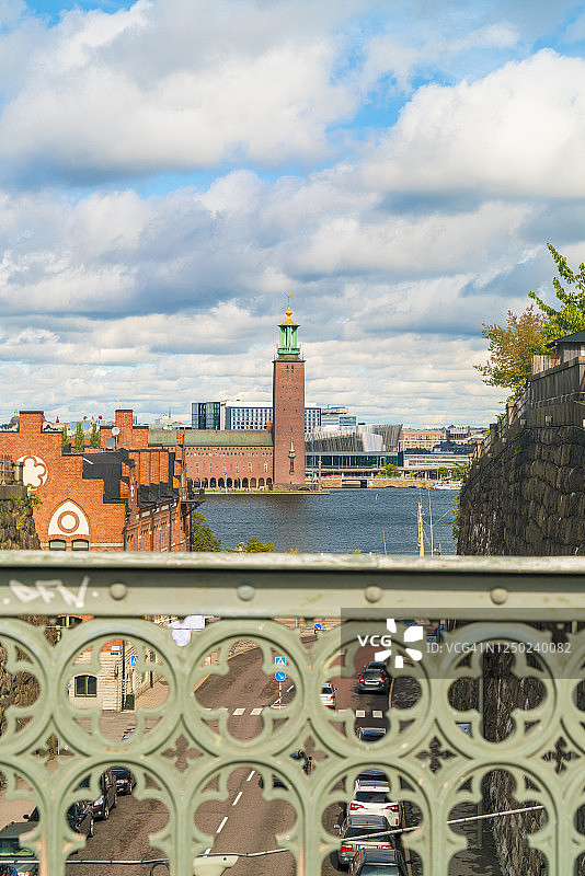 夏季斯德哥尔摩市政厅景观图片素材