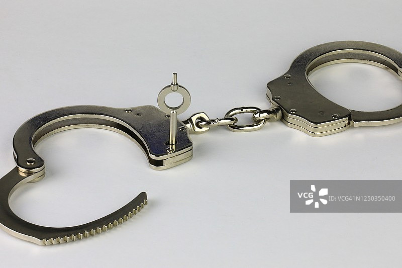 执法约束用手铐图片素材