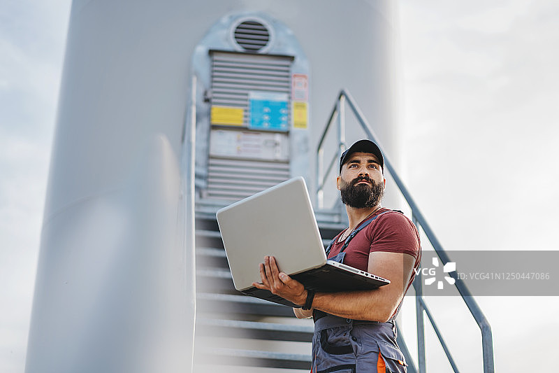 风力涡轮机工程师图片素材