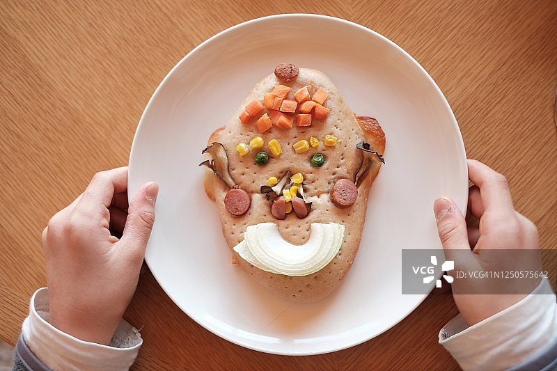 蔬菜趣味面包图片素材