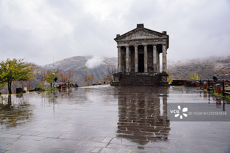 位于科泰克地区的加尼神庙，距离埃里温28公里，坐落在加尼村附近的阿扎特河谷图片素材