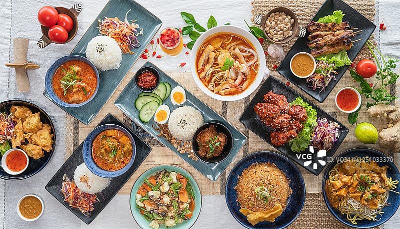 马来西亚美食背景图片素材