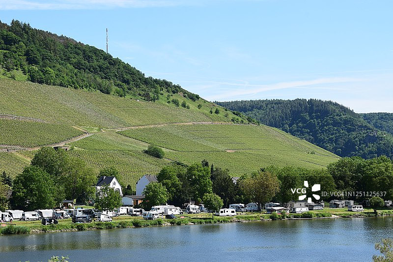 摩泽尔河谷里斯巴赫村图片素材