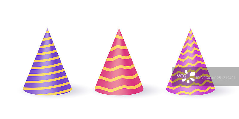 生日聚会、新年派对庆祝帽子图片素材