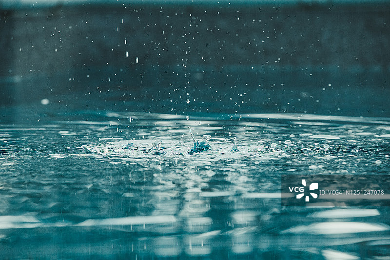 水花背景，水滴，清爽的雨水特写图片素材