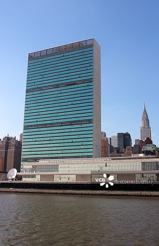 联合国大厦和克莱斯勒大厦图片素材