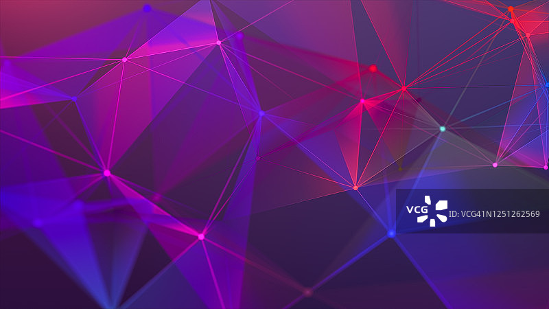 几何抽象背景插画：用于商业科技的未来数字背景图片素材