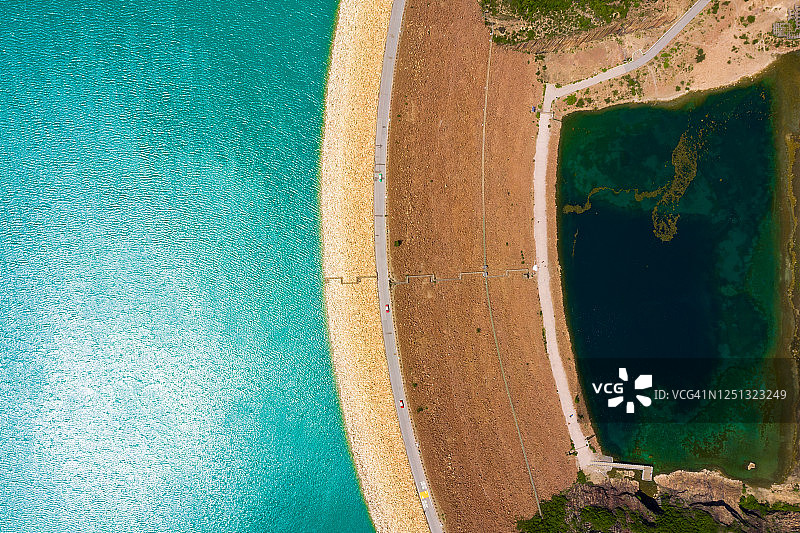 中国香港世界地质公园内的高流湾水库图片素材