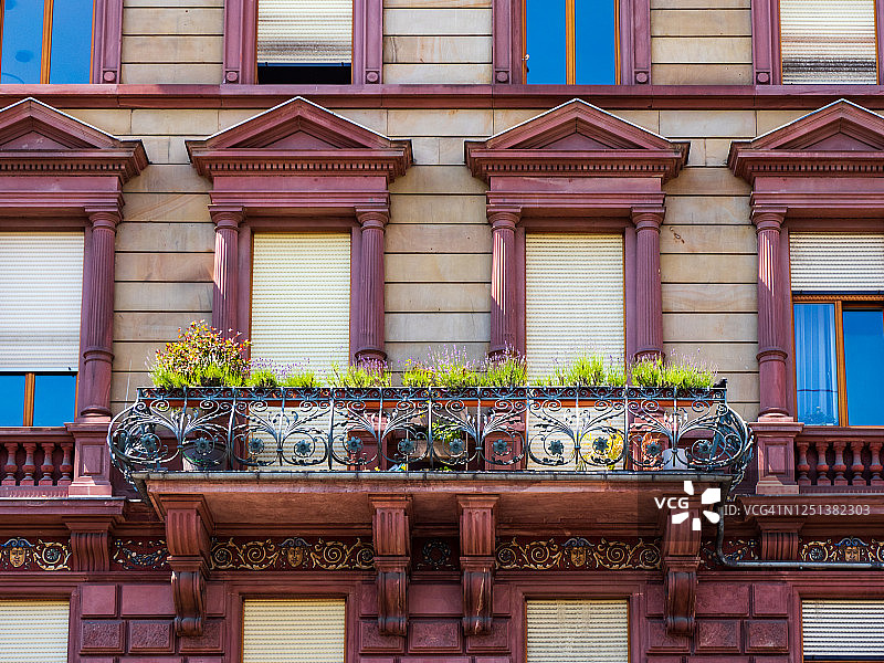 威斯巴登的阳台图片素材