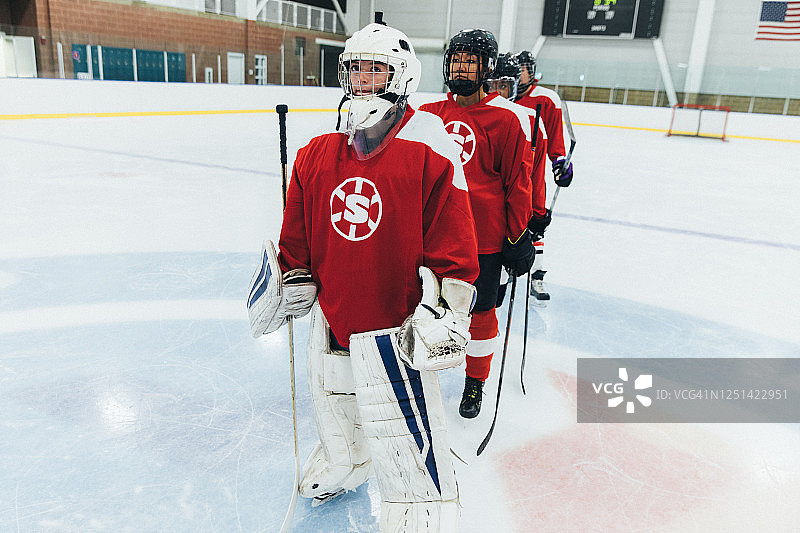 女子冰球队图片素材