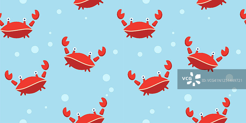 红色螃蟹婴儿图案图片素材