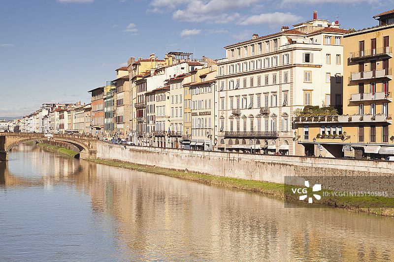 佛罗伦萨历史中心与阿诺河一角图片素材