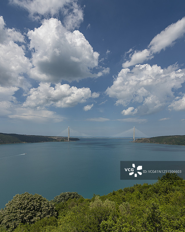 土耳其伊斯坦布尔的亚武兹苏丹塞利姆大桥图片素材