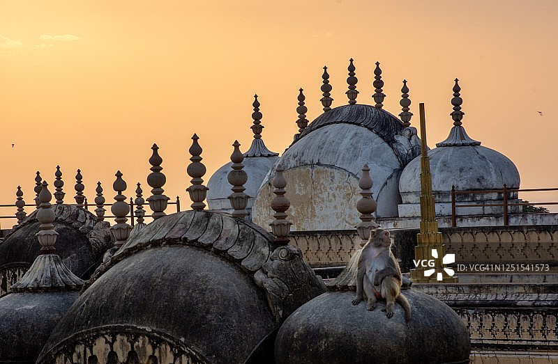 那哈加尔堡的日落时分图片素材