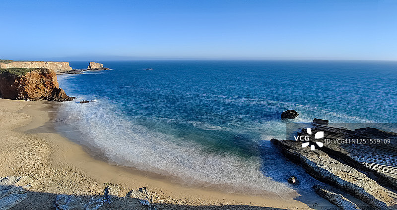 圣克鲁斯附近的黑豹海滩图片素材