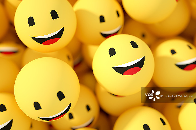 3D笑脸表情符号图片素材