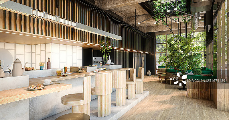 现代室内咖啡馆图片素材