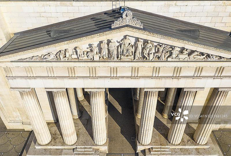 慕尼黑国王广场的古希腊柱廊图片素材