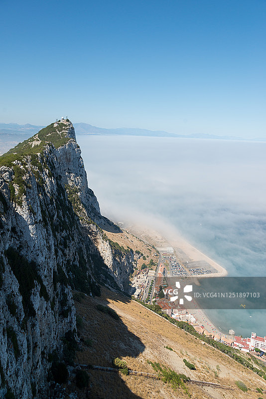 从观景台俯瞰直布罗陀图片素材