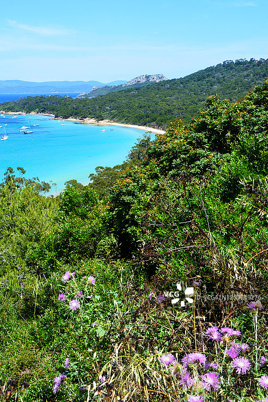 法国波克罗勒岛图片素材