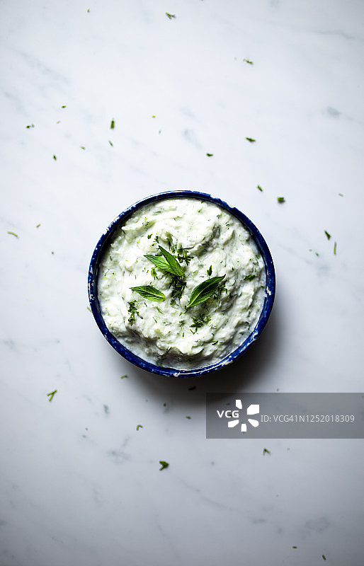 希腊酸奶黄瓜酱图片素材