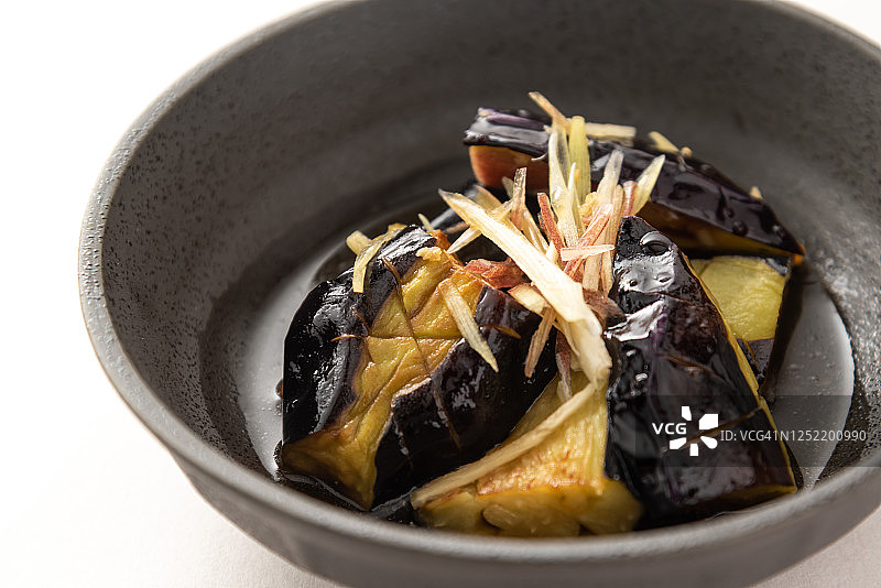 日式茄子料理图片素材