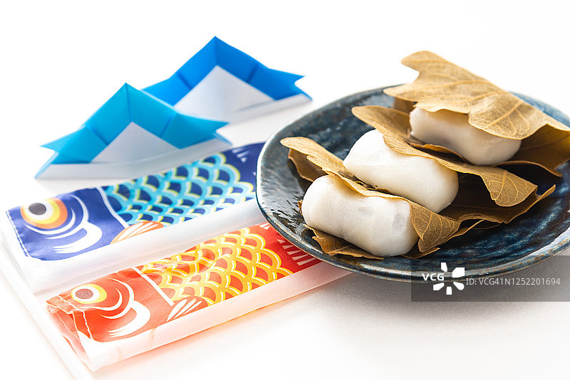 日本五月食用的米糕图片素材