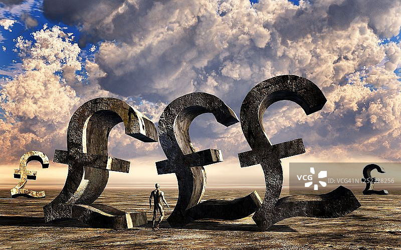 由新冠病毒引起的经济崩溃图片素材