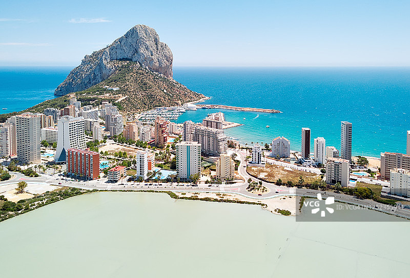 卡尔佩城市及伊法克岩自然公园航拍图片素材