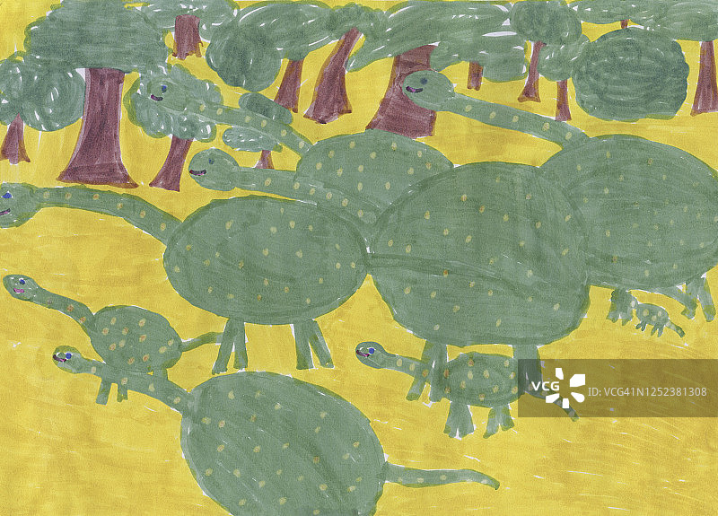 儿童画的恐龙图片素材