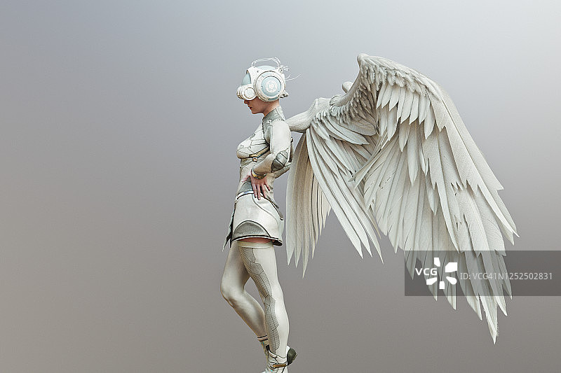 天使系列：虚拟现实头显图片素材