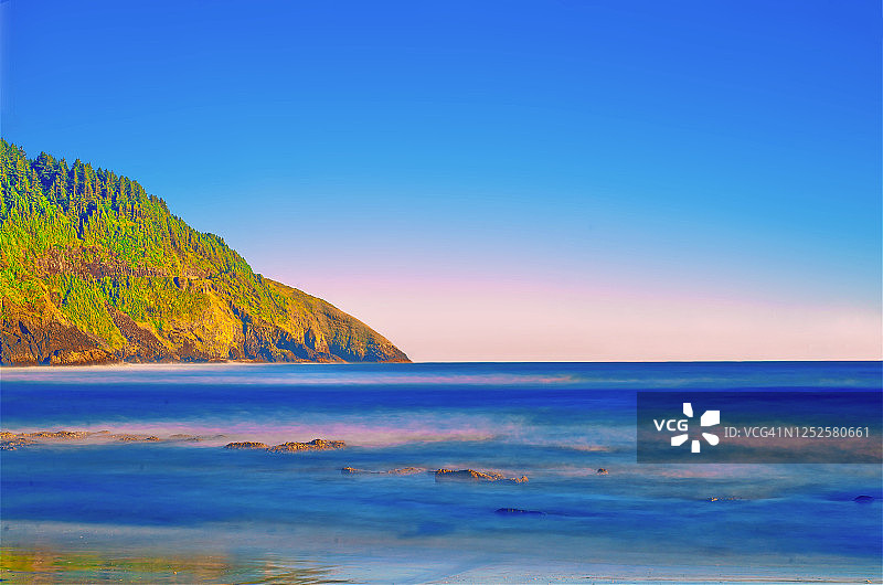 佛罗里达海滩日落图片素材