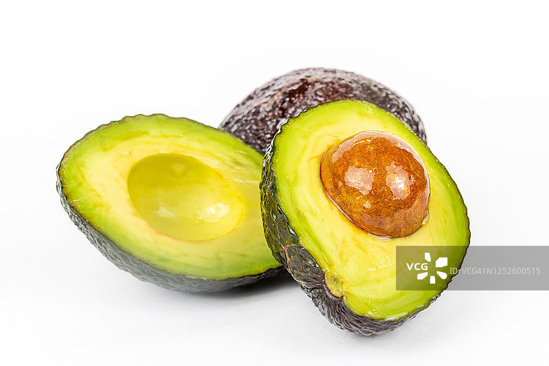 白色背景上的牛油果超级食品图片素材