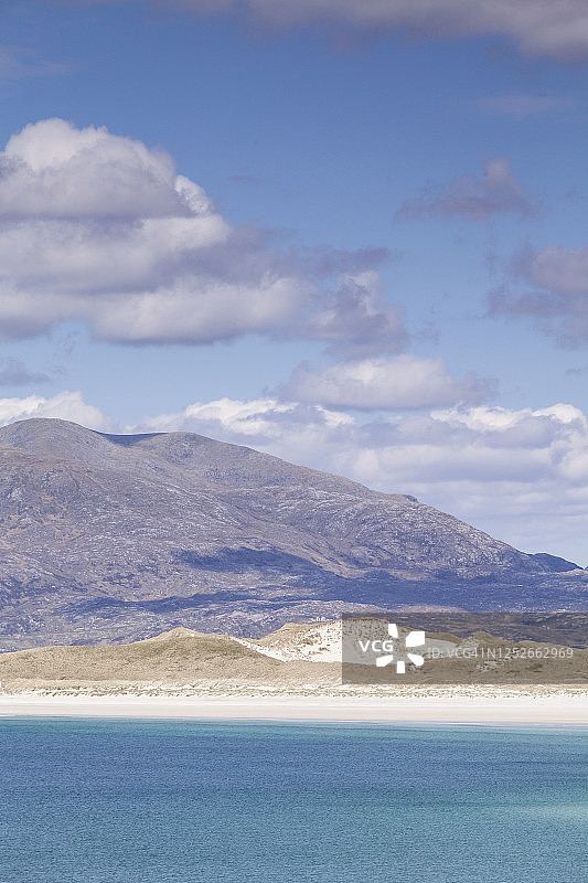 苏格兰刘易斯-哈里斯岛拉斯肯泰尔海滩风光图片素材