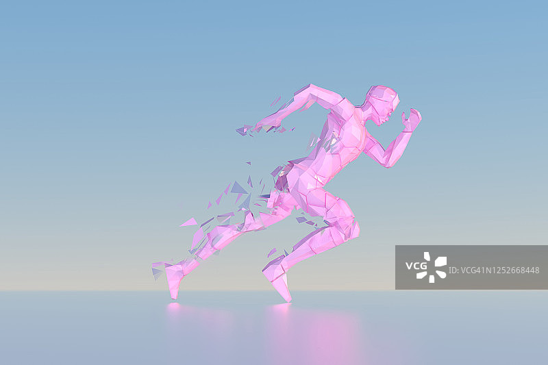 跑步的运动员图片素材