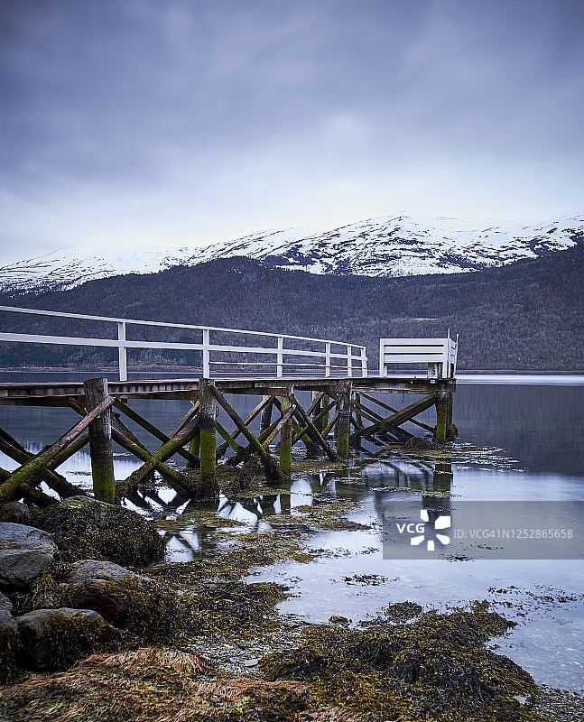 挪威的码头图片素材