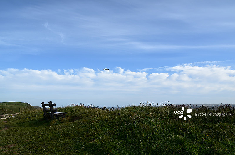 有风景的长椅图片素材