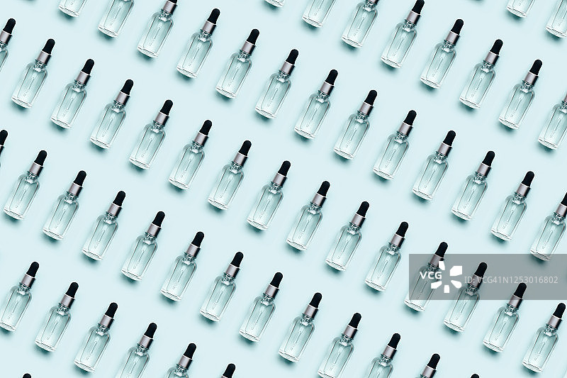 含精华液滴管的化妆品瓶图片素材